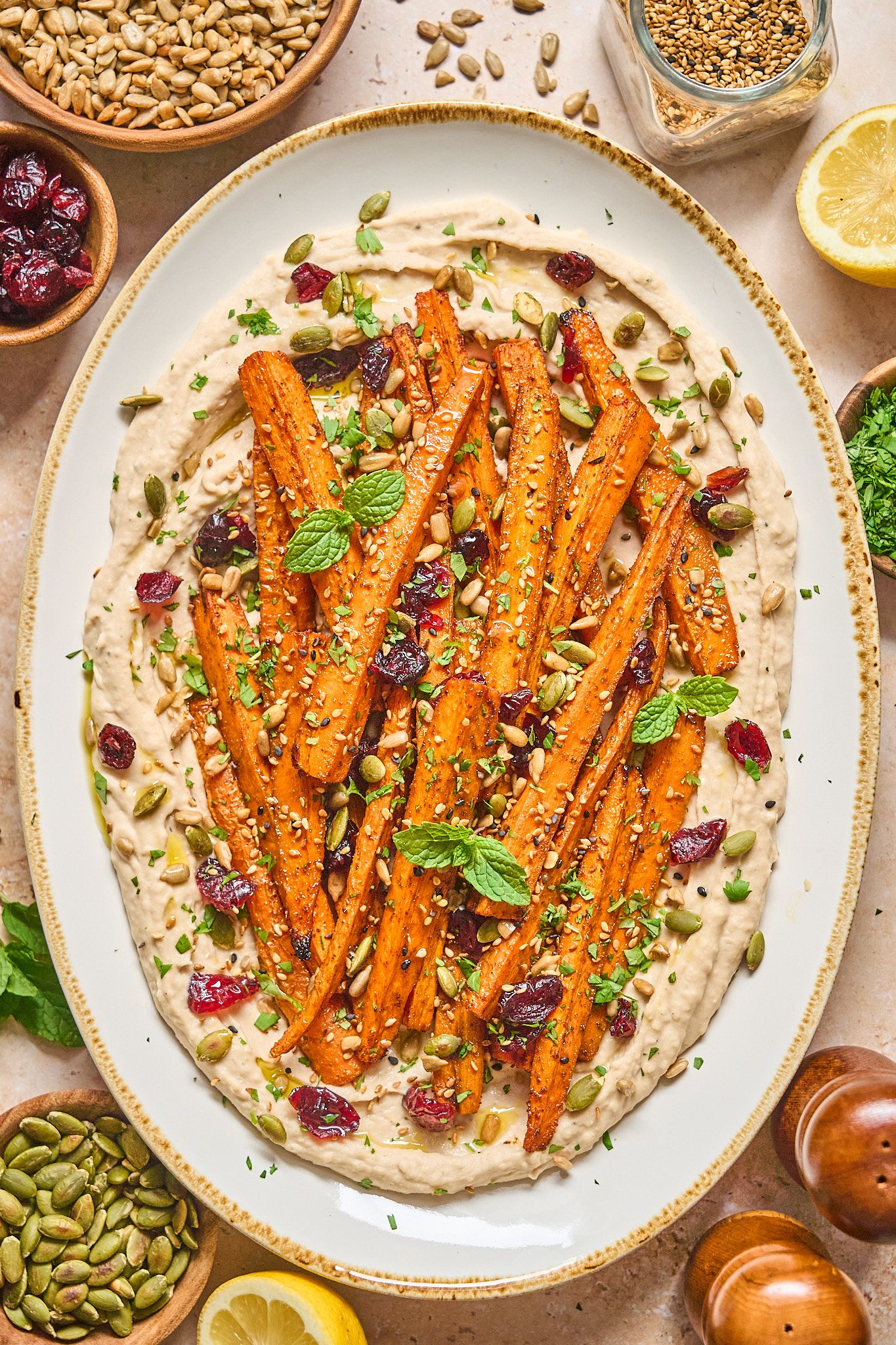Natural light photo capturing the details of a colorful prepared dish