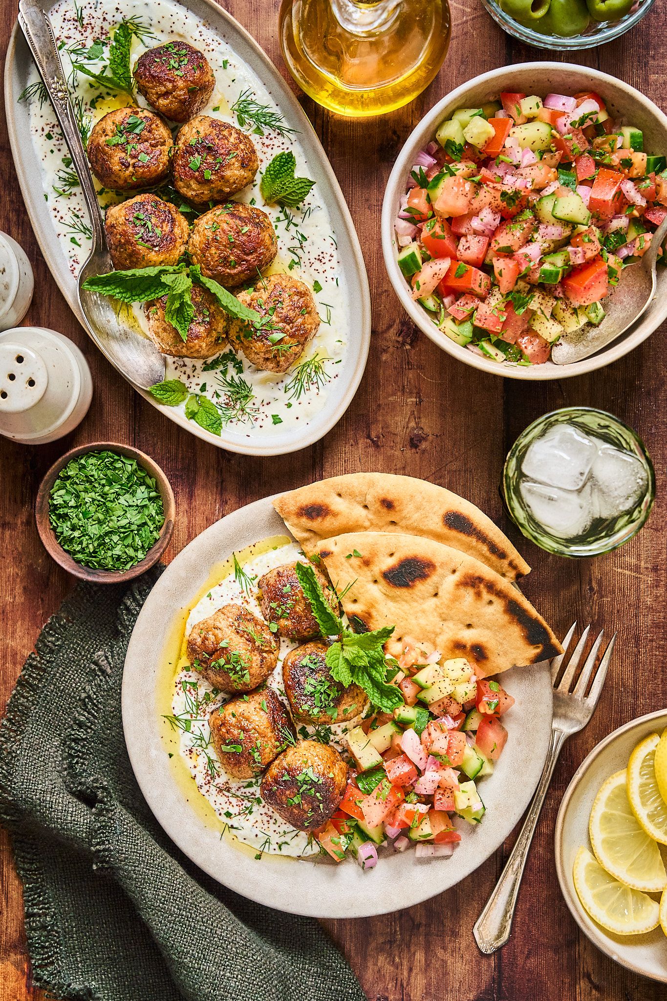 Styled food photo on a rustic wooden surface with soft shadows
