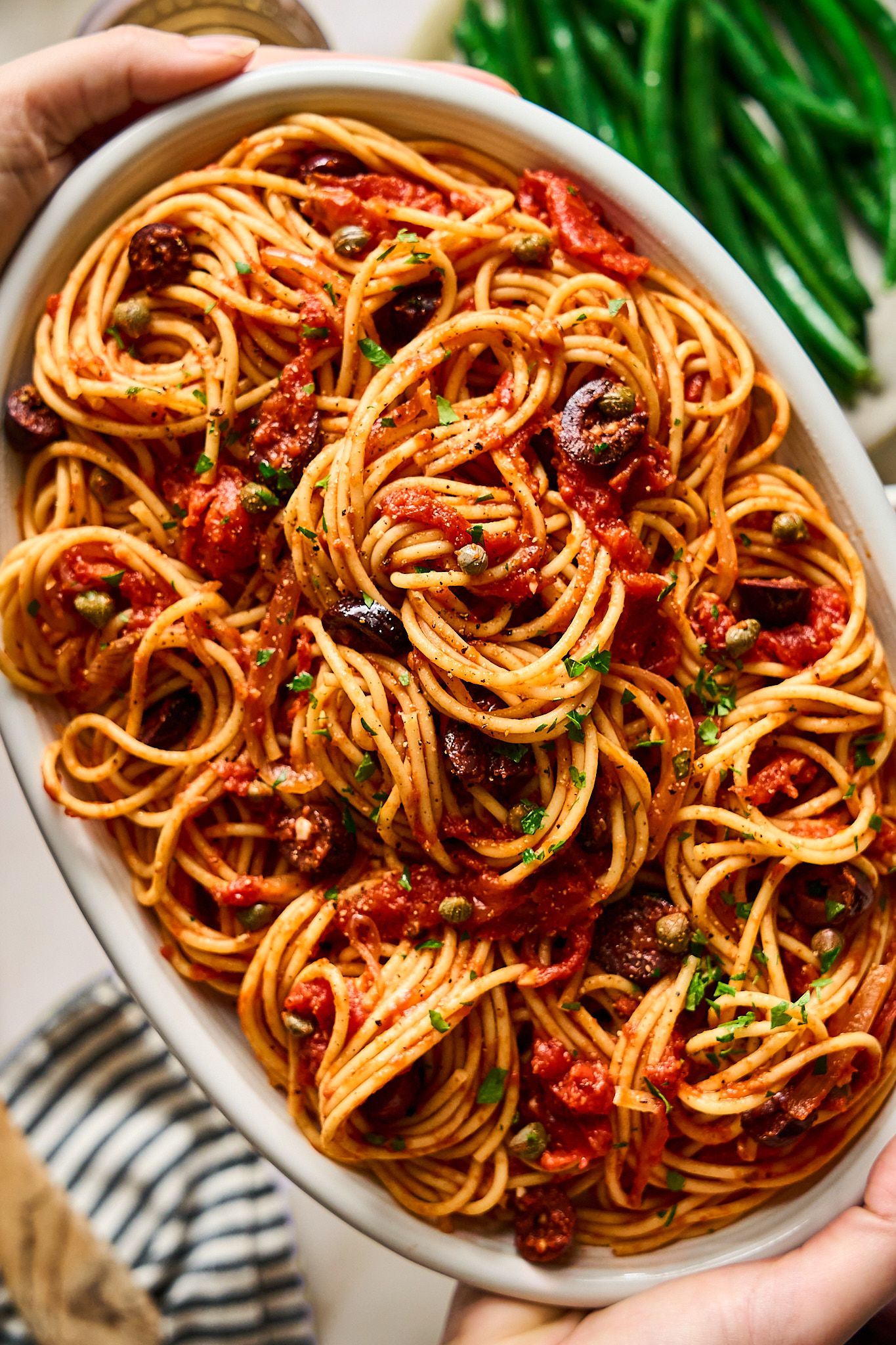 Styled recipe photo with fresh ingredients and soft, natural lighting