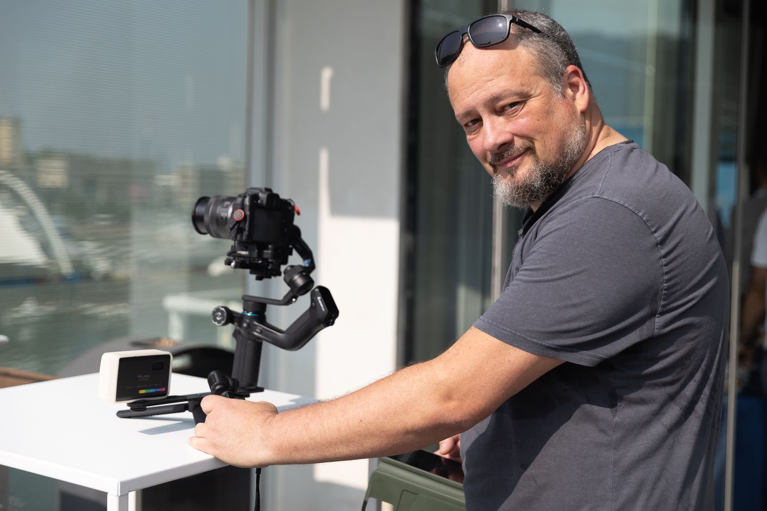 Camera equipment and technical setup for professional event recording.