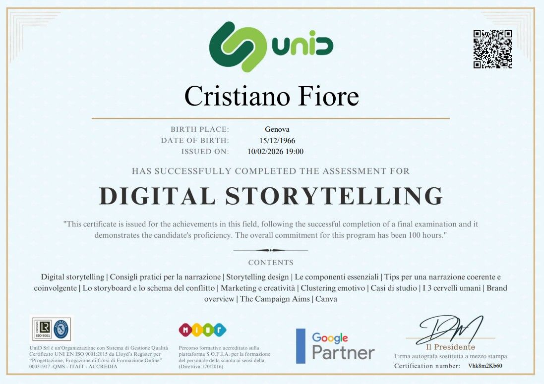 A collection of digital certificates and credentials displayed in a row showing various professional qualifications.