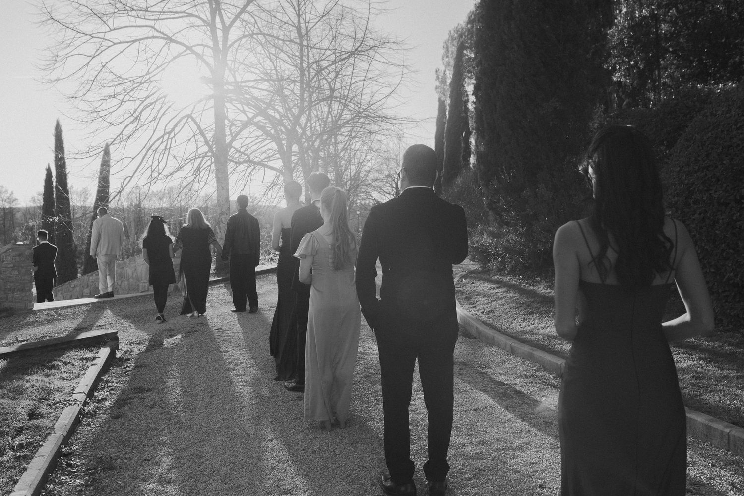 Couple wedding luxury Tuscany wedding Spadaforte venue elopement destination sunset light golden hour ceremony