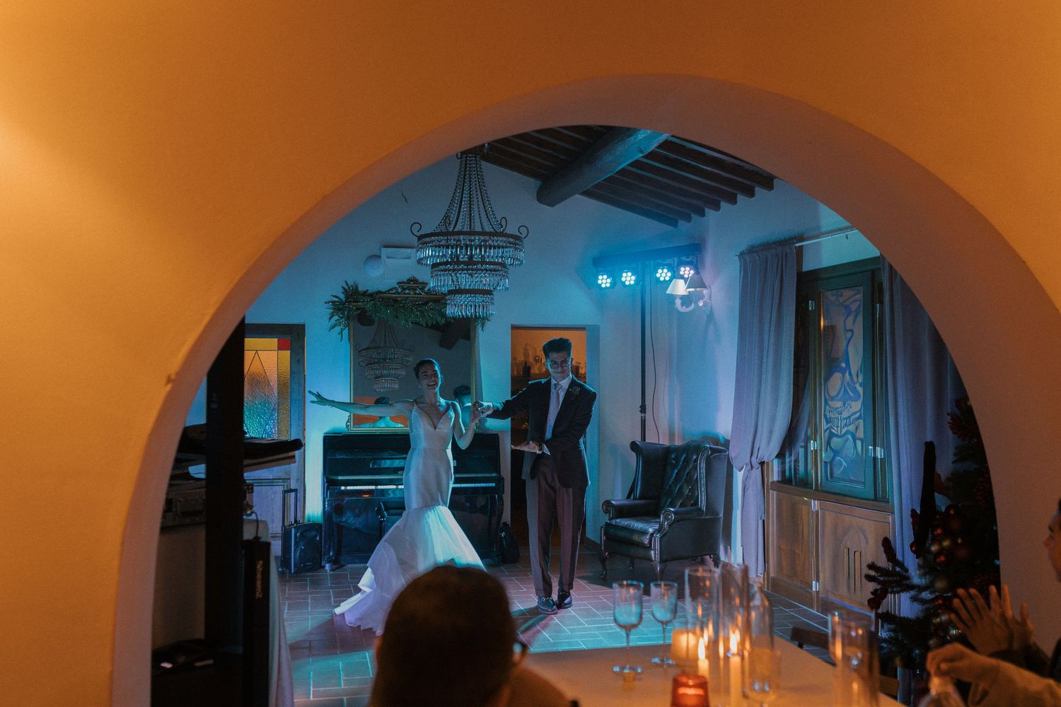 party and dinner wedding luxury Tuscany