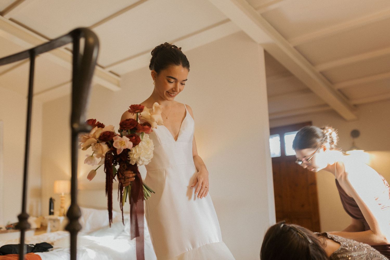 wedding luxury Tuscany wedding Spadaforte venue elopement destination getting ready bride