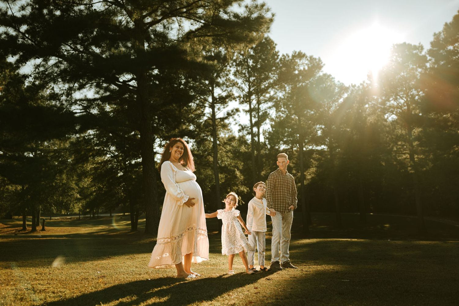 Documentary family photography in Grovetown Georgia capturing genuine connection outdoors