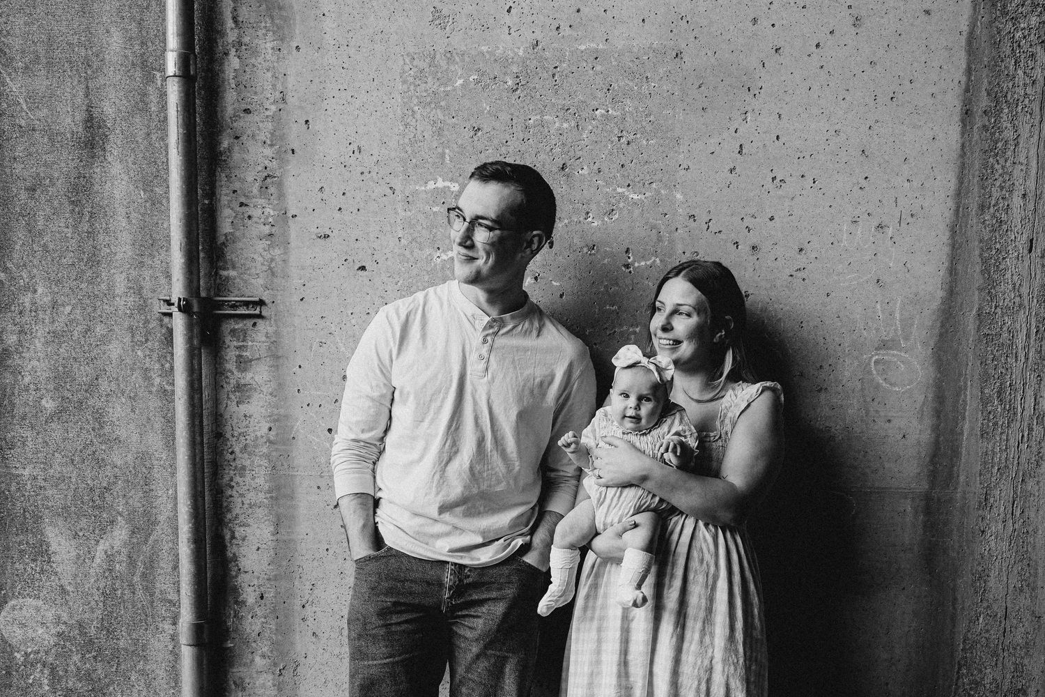 Candid outdoor family portrait captured in Grovetown GA surrounded by natural light
