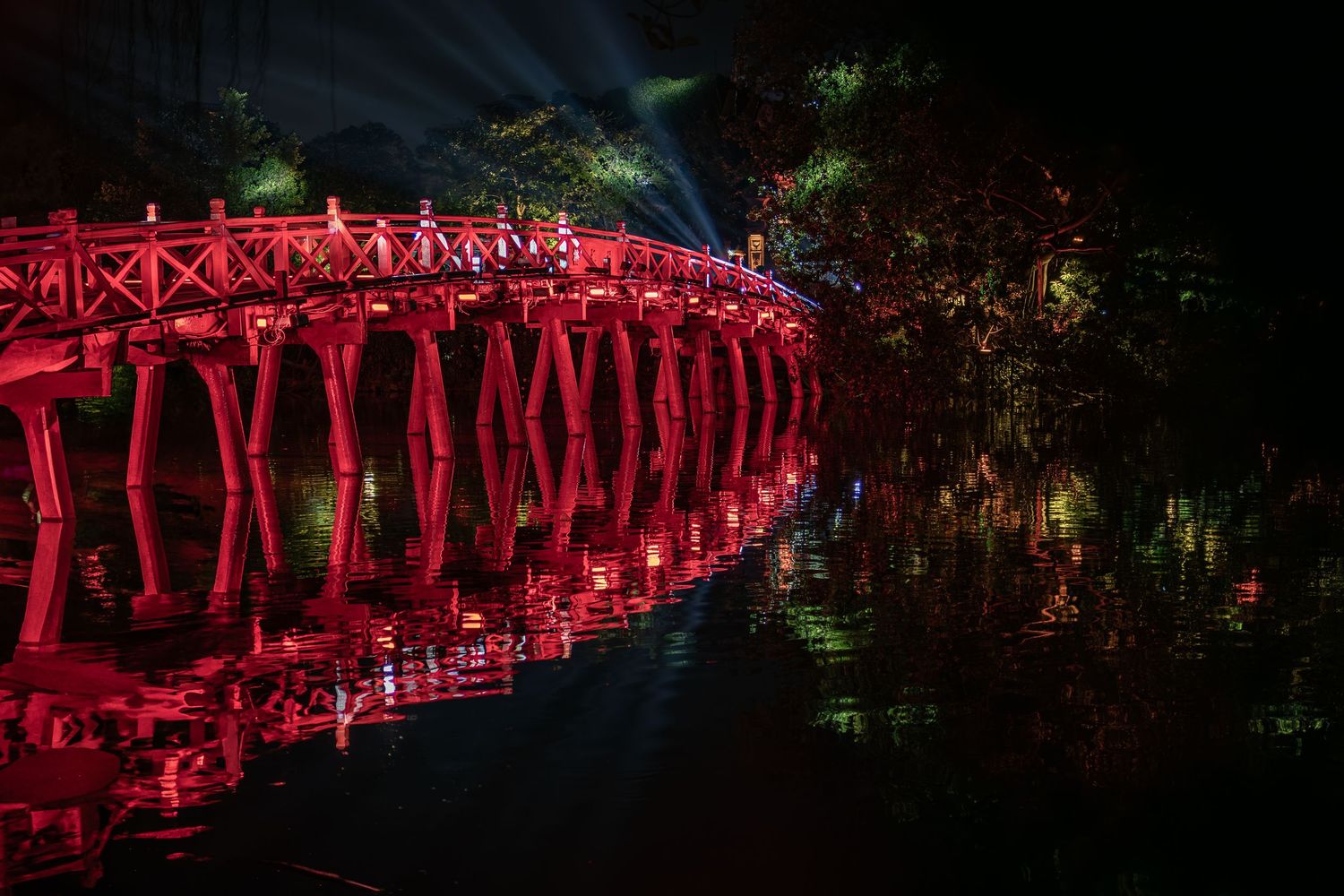 Thê Húc bridge, Hà Nội, Viet Nam