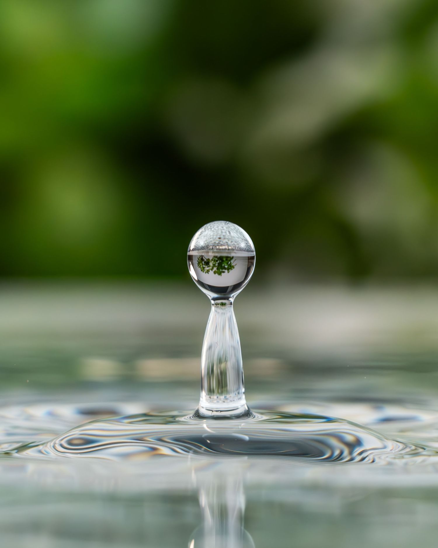 Drop Motion series: Water drop, laser, and fog art photography