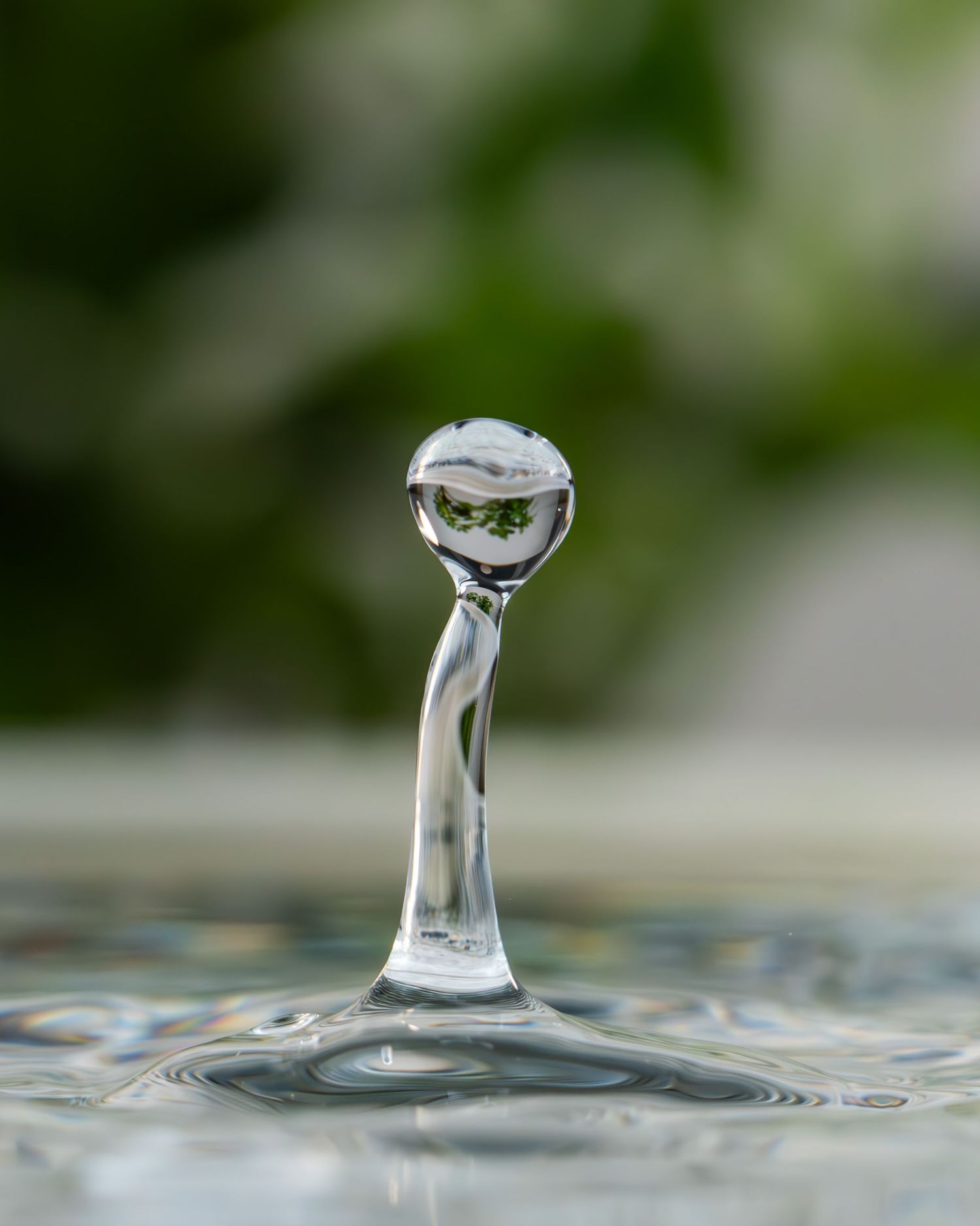 Drop Motion series: Water drop, laser, and fog art photography