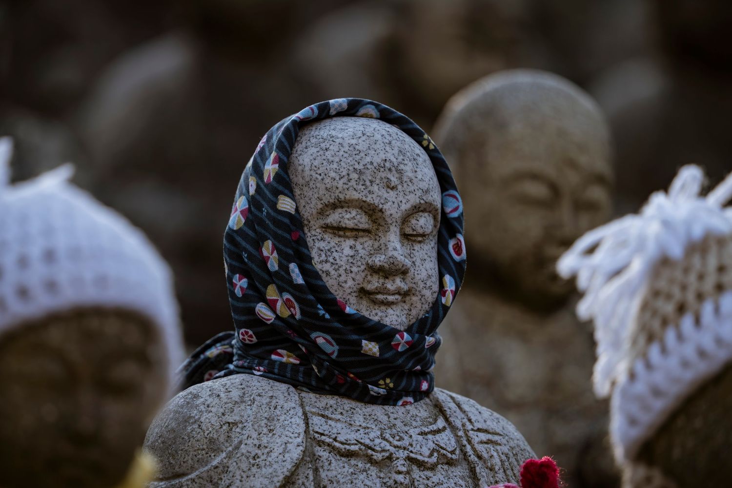 Nomiyama Kannon-Ji Temple. Japan Buddhism. Mizuko Jizo statues