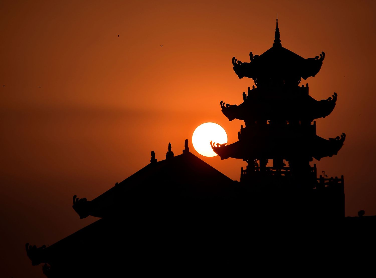 Sunset in Saigon.