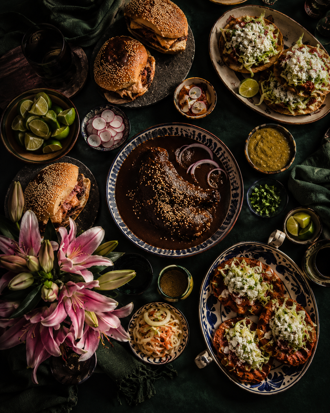 Mole poblano, cemitas, and luxury gastronomy experience in Puebla, Mexico inspired by UNESCO culinary heritage.