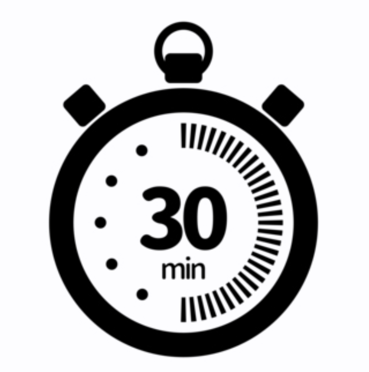 30-minute session timer icon