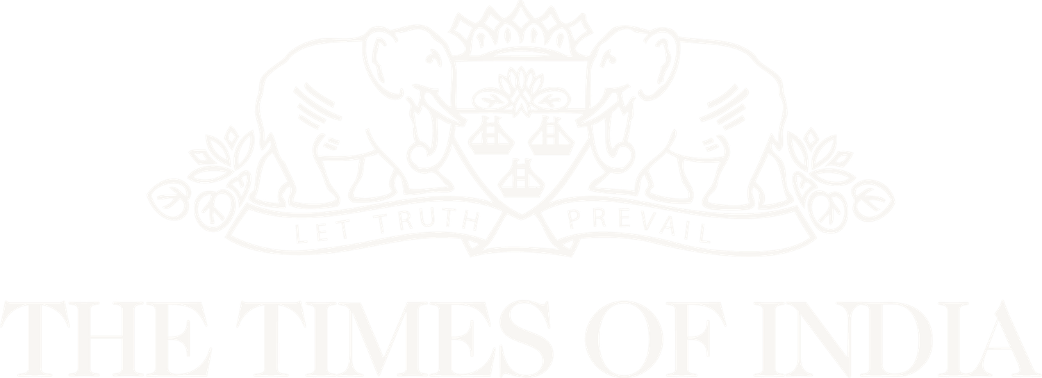 The Times of India newspaper logo in white on a transparent background.