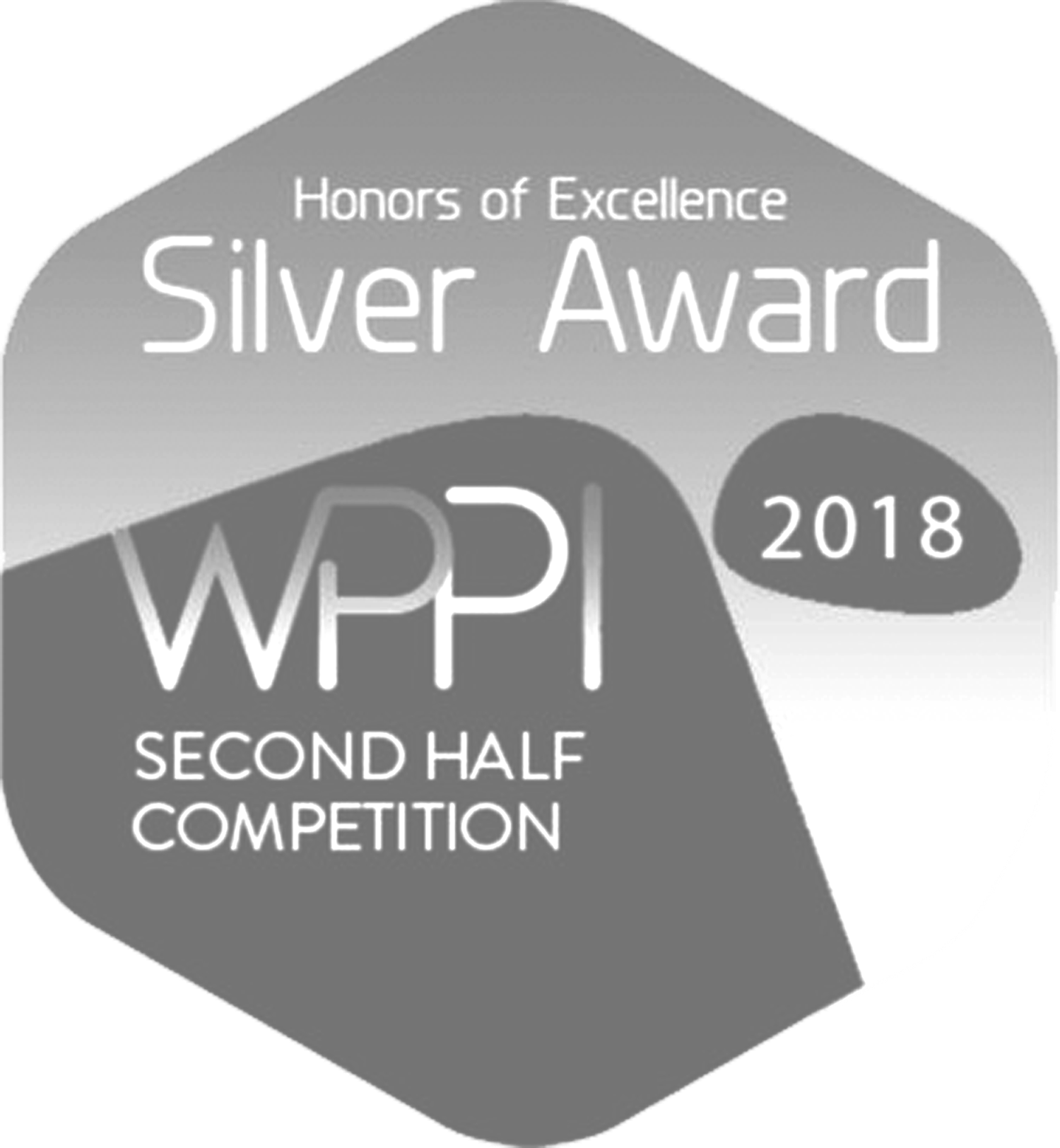 WPPI 2018 Silver Award badge for Honors of Excellence in the Second Half Competition.