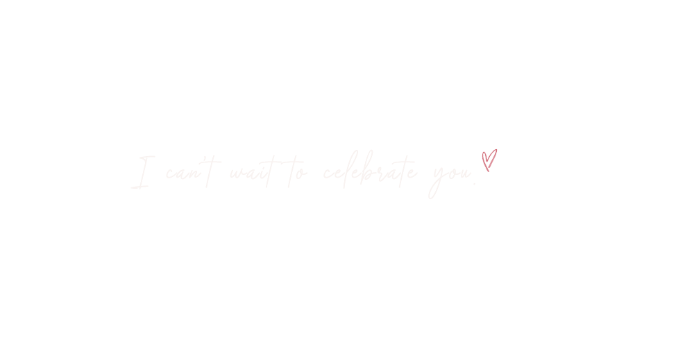 Soft white cursive text on a light background with a small heart accent.