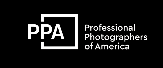 Professional Photographers of America PPA logo in white on a black background.