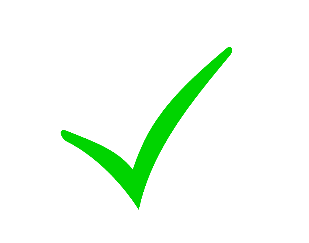 Green checkmark icon on white background, symbolizing success, approval, or task completion.