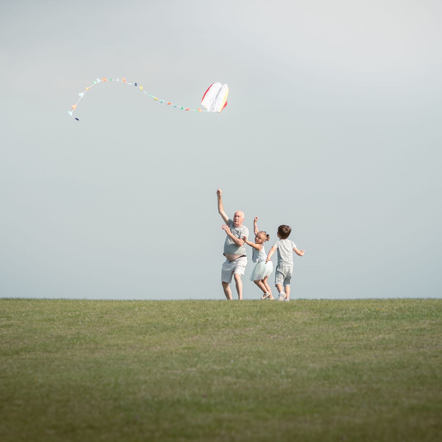 Family flying a colorful kite on a green meadow under a clear sky.

Blue Dolphin North Yorkshire