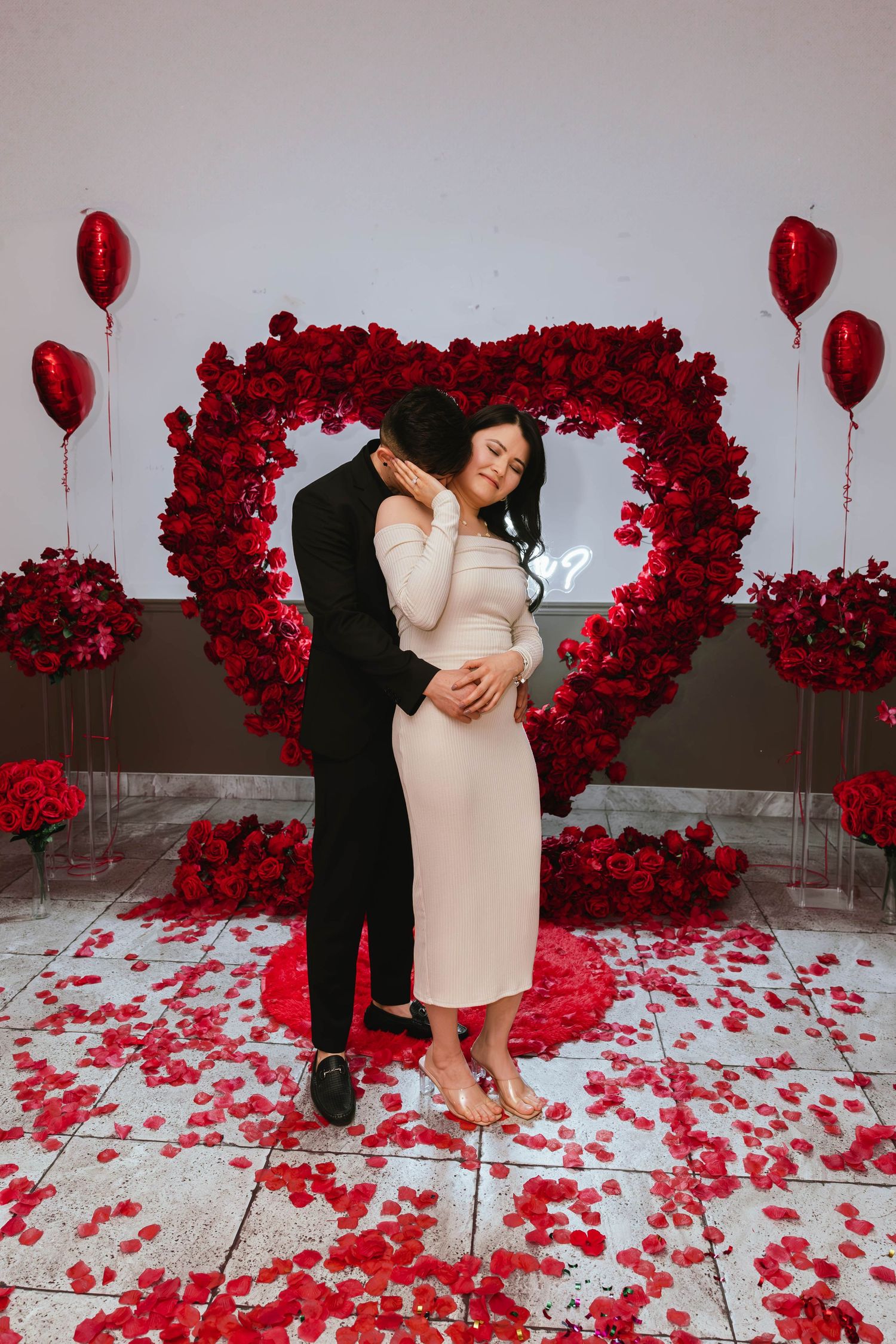 couple proposal decorations