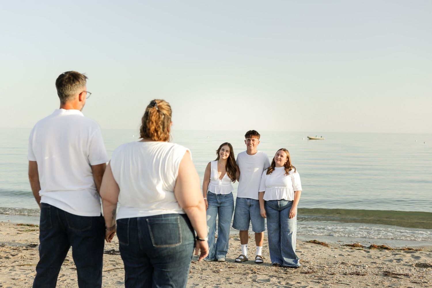 photo famille plage mer