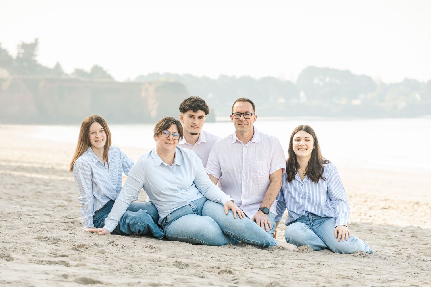 photo famille plage mer