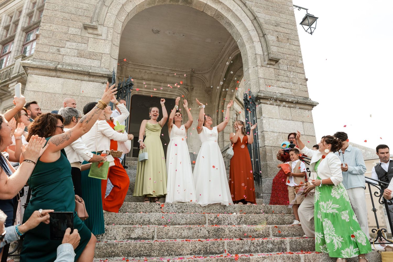 phot mariage sortie mairie église