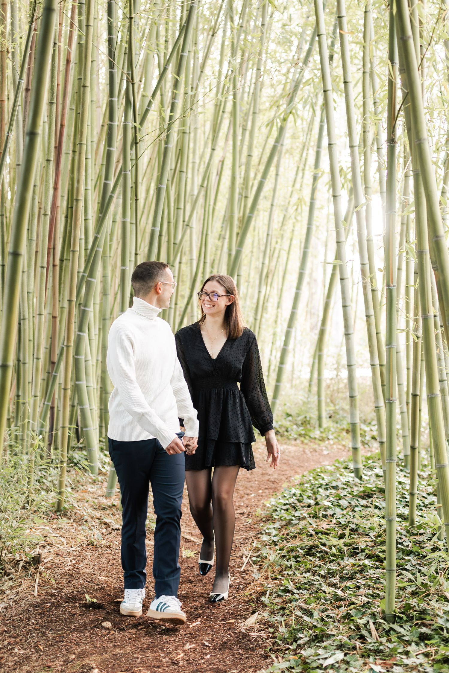 photo couple forêt