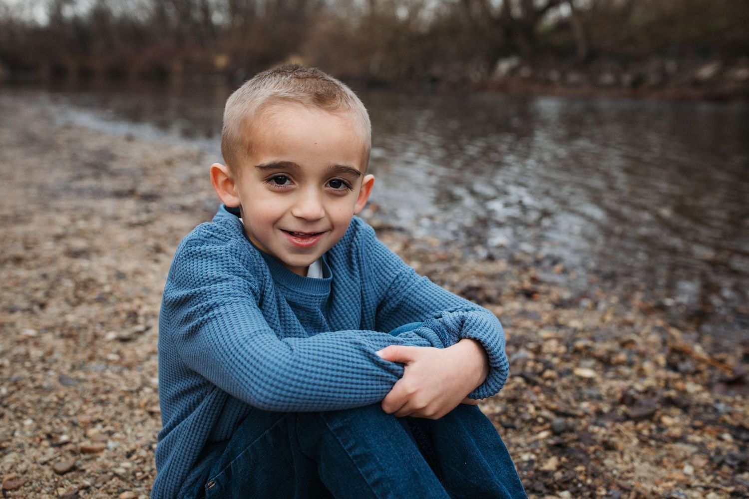 Child portrait during a lifestyle family session near Reid Merrill Park in Eagle Idaho
