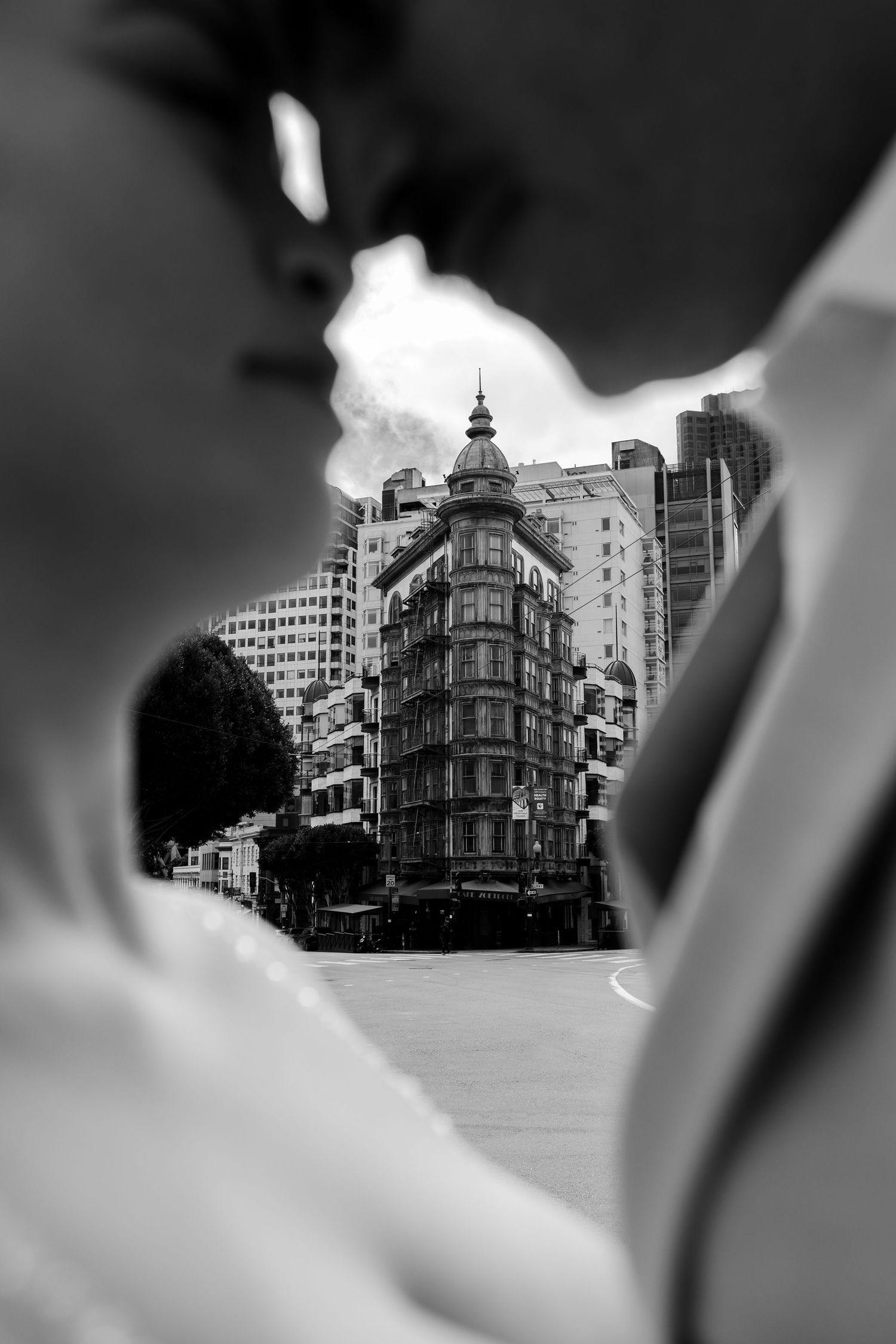 romantic north beach, san francisco elopement photos. black and white