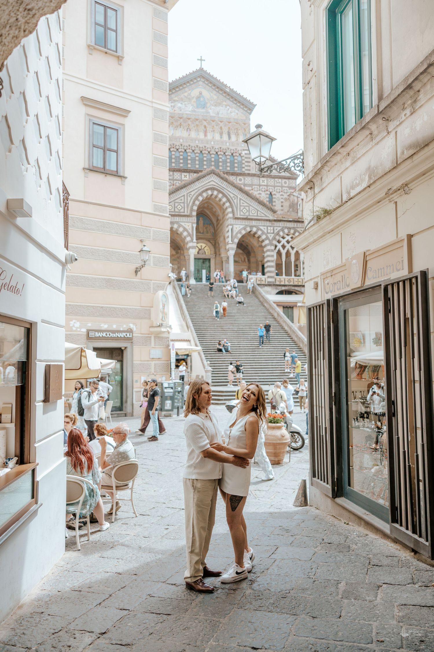 authentic italy elopement photographer. amalfi coast couples photoshoot