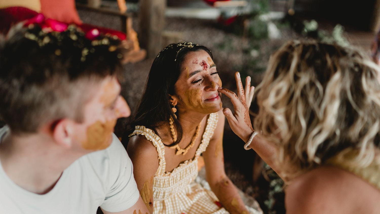 Haldi Ceremony, Pithi , Haldi , Destination Hindu wedding with David Jesse Photo, wedding photographer