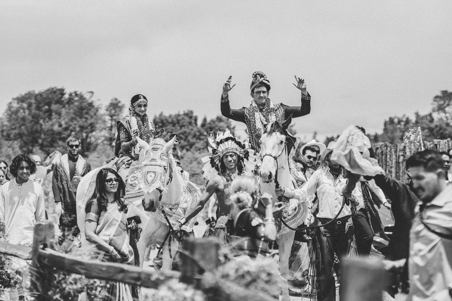 Destination Hindu wedding, Vidaai or Bidaai recessional with David Jesse photo, wedding photographer