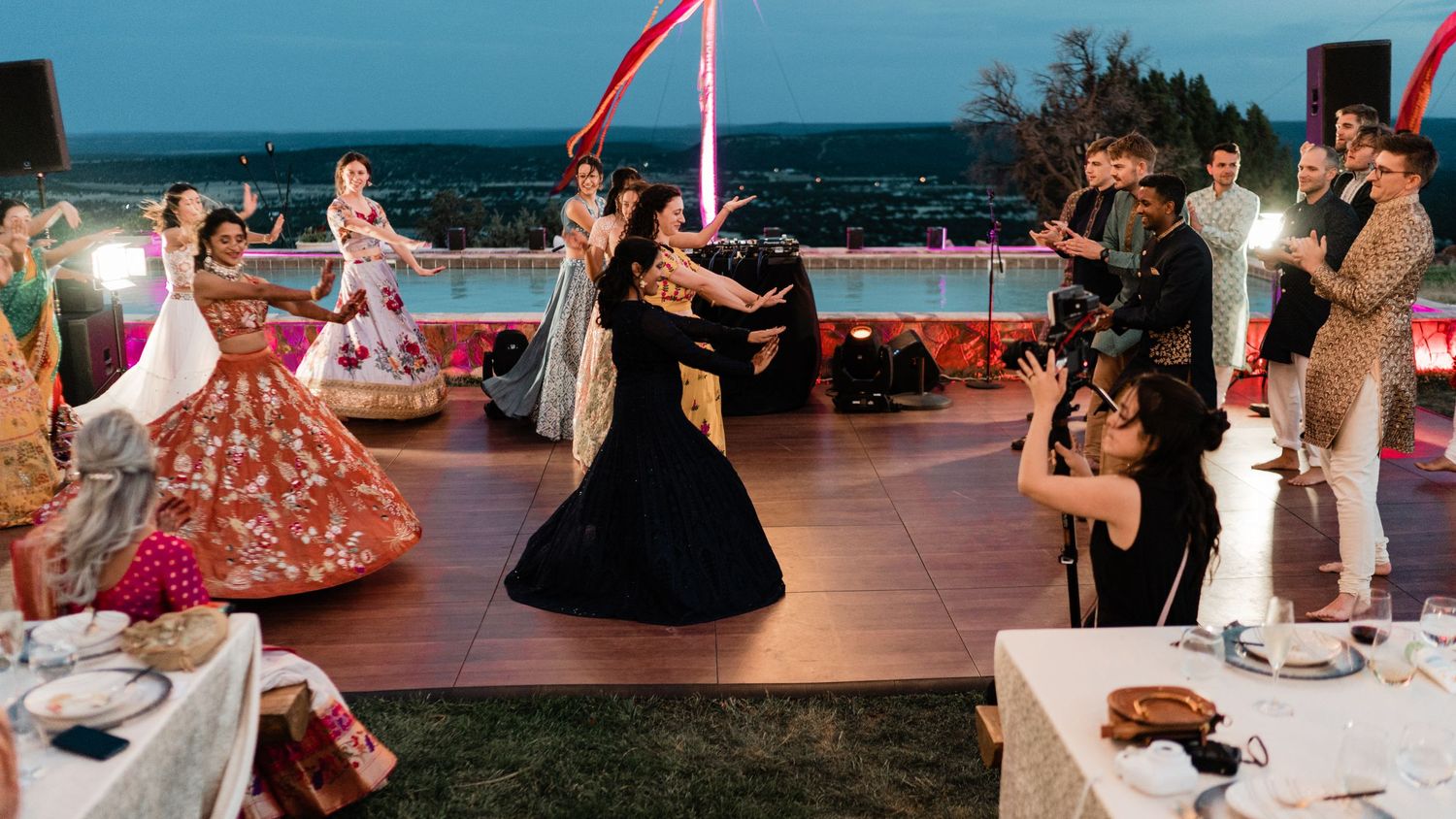 Sangeet Party for destination Hindu wedding with David Jesse Photo, wedding photographer