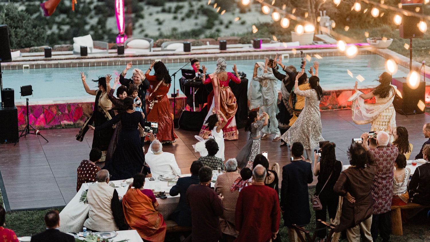 Sangeet Party for destination Hindu wedding with David Jesse Photo, wedding photographer