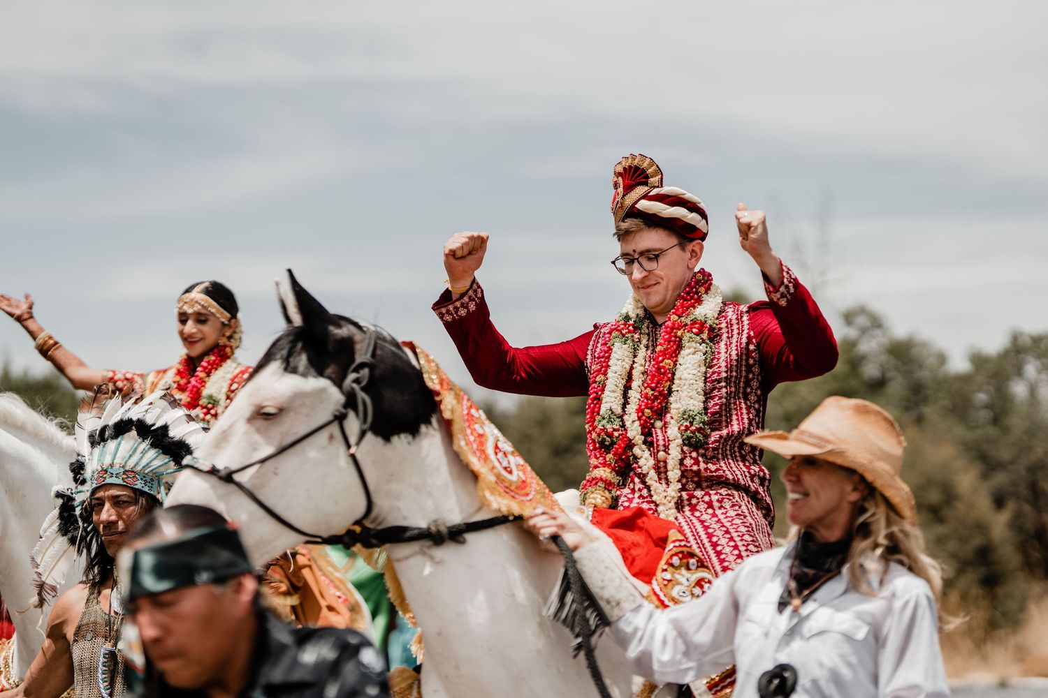 Destination Hindu wedding, Vidaai or Bidaai recessional with David Jesse photo, wedding photographer