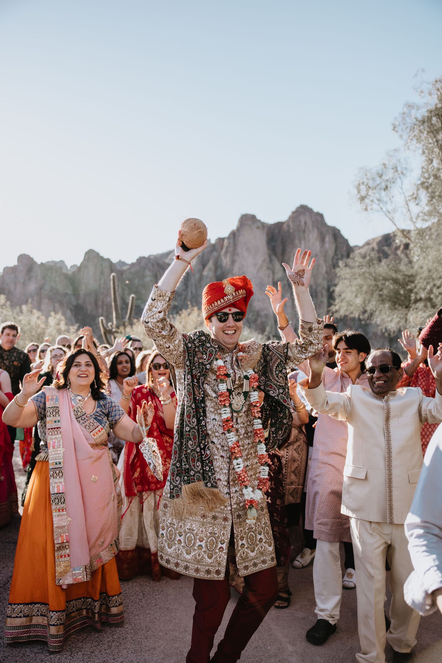Destination Hindu wedding, the Baraat or Vara Yatra Ceremony, David Jesse photo wedding photographer