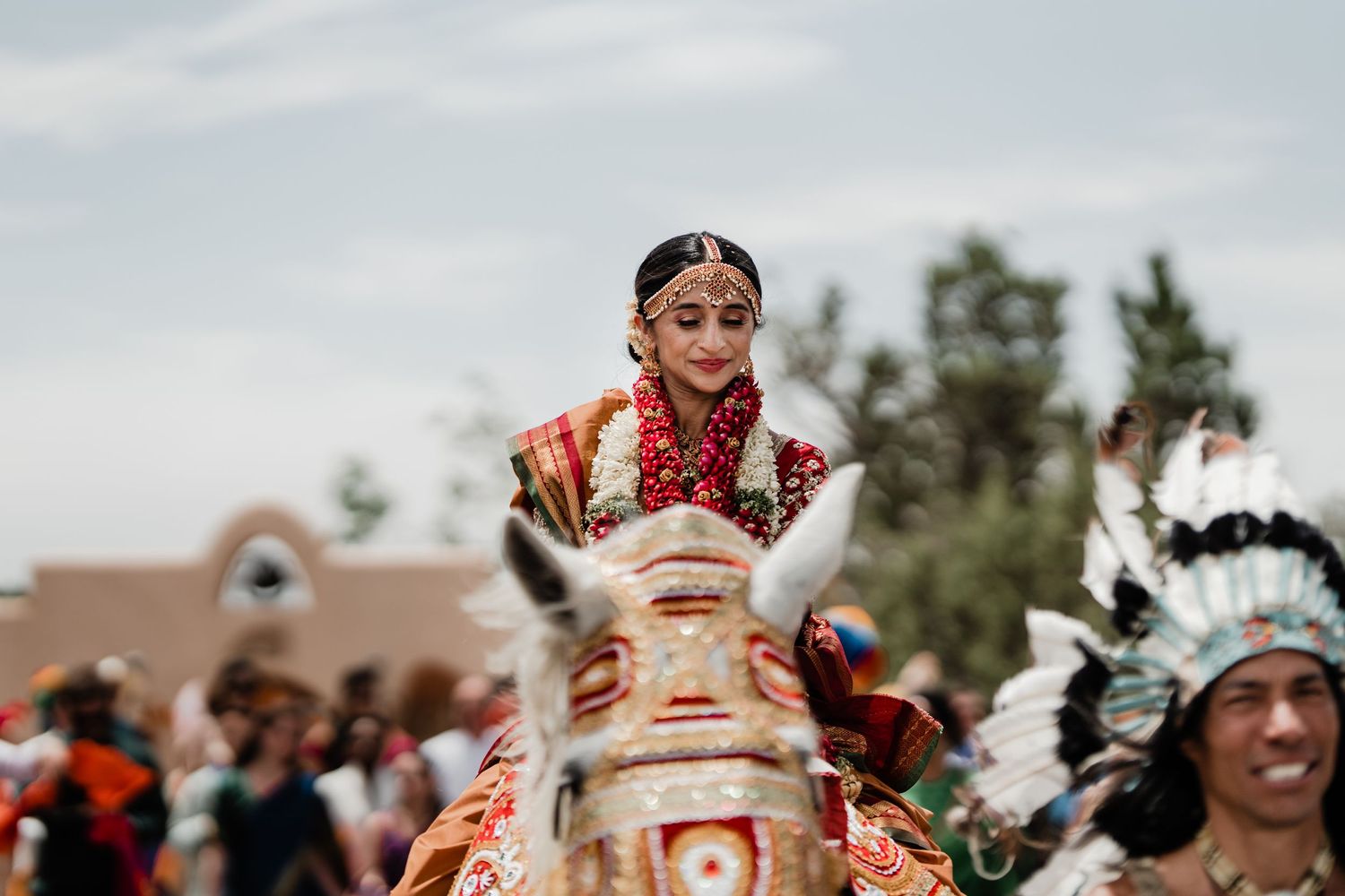 Destination Hindu wedding, Vidaai or Bidaai recessional with David Jesse photo, wedding photographer
