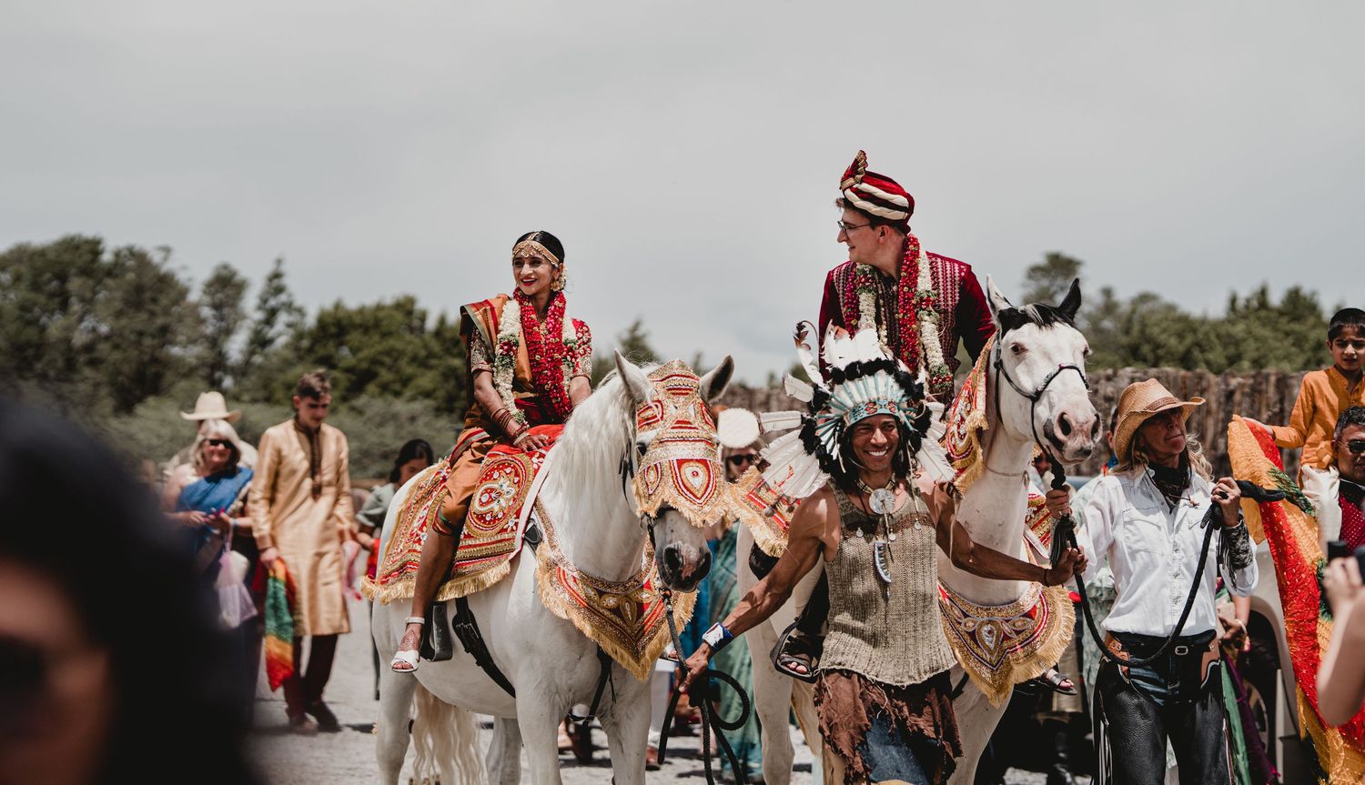 Destination Hindu wedding, Vidaai or Bidaai recessional with David Jesse photo, wedding photographer
