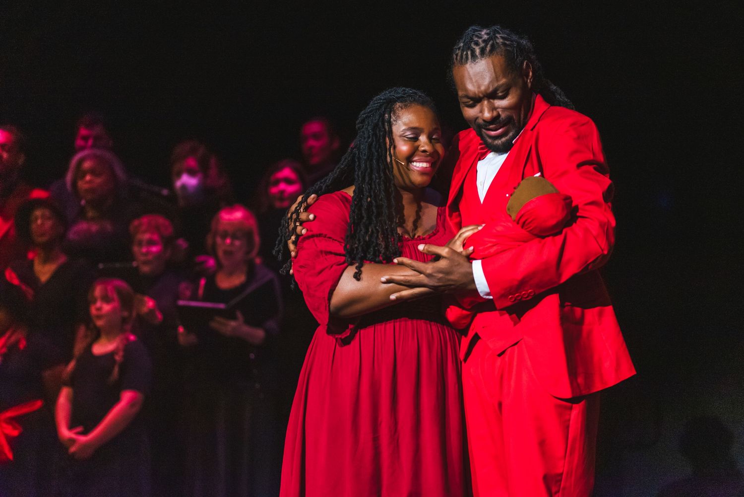 A photo from a production of Ragtime.