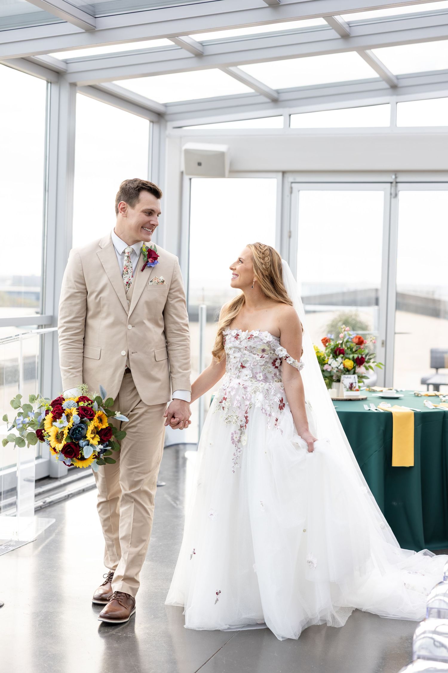 Timeless rooftop wedding at Revery in Columbus by Julia and Sean Photography, serving Dayton, Columbus & Cincinnati.