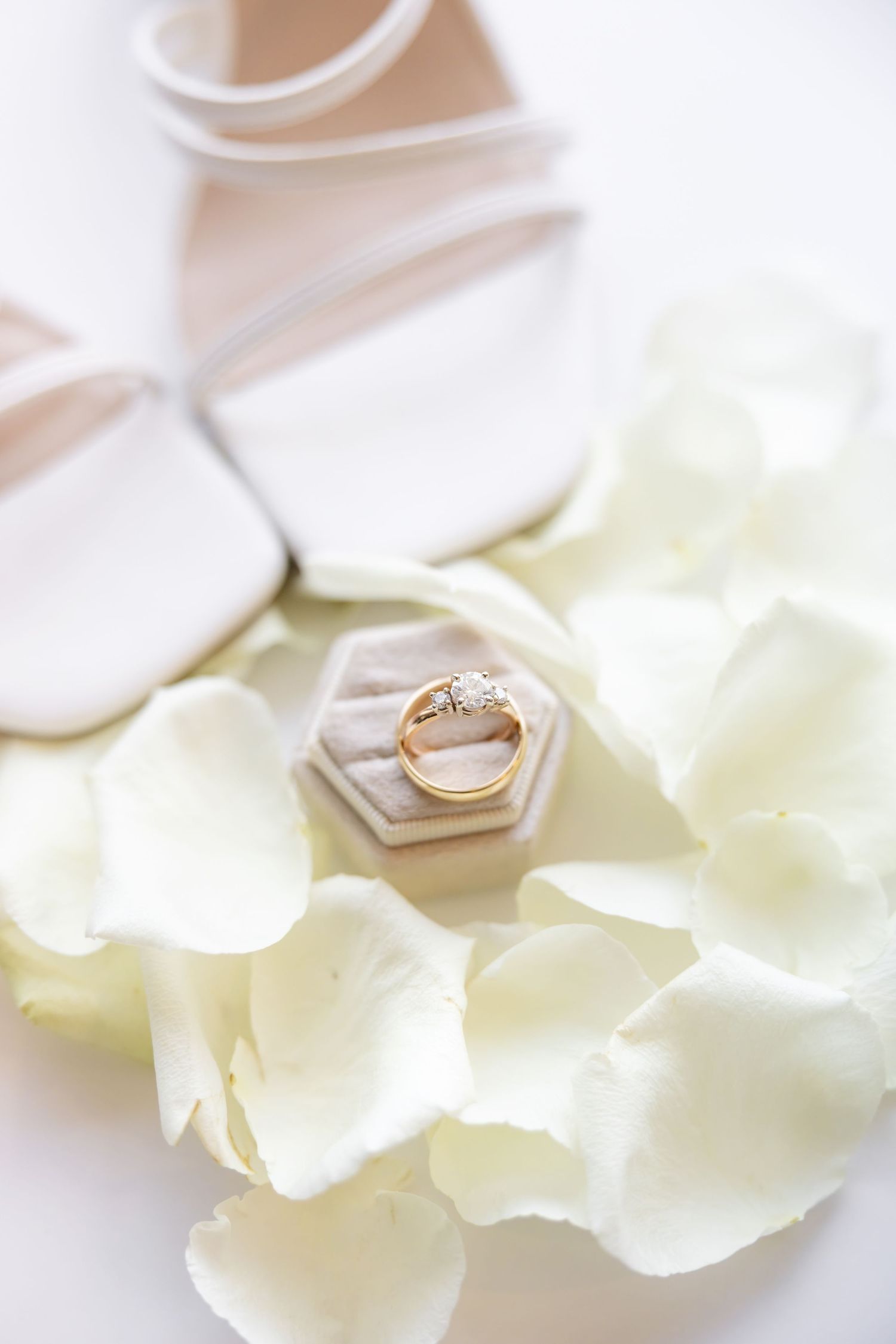 Getting ready photos at The Renaissance Hotel in downtown Toledo before a joyful Toledo Zoo wedding photographed by Julia & Sean Photography