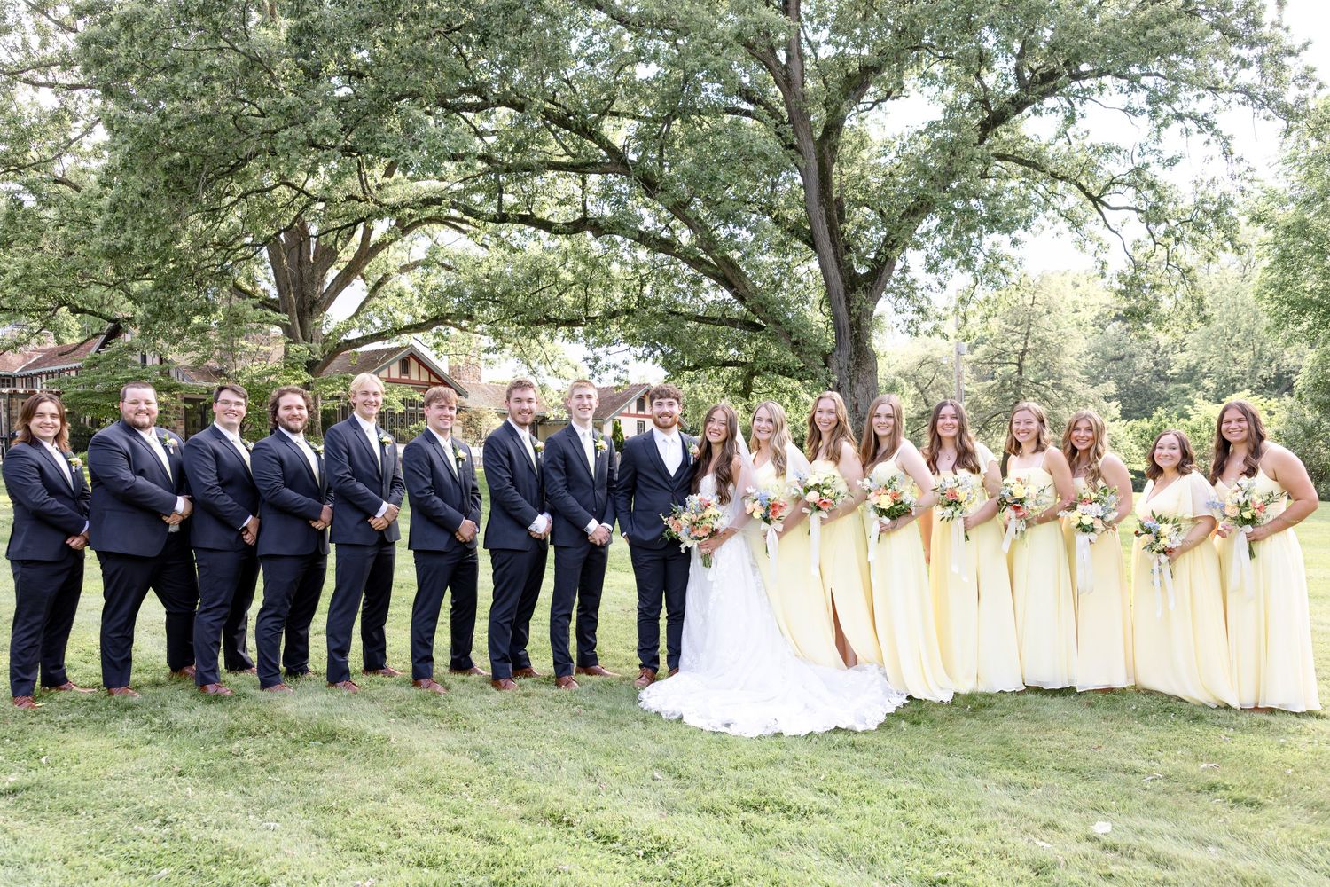 Elegant summer wedding at The Beverly Mansion in Marengo, Ohio captured by Dayton wedding photographers Julia & Sean Photography.