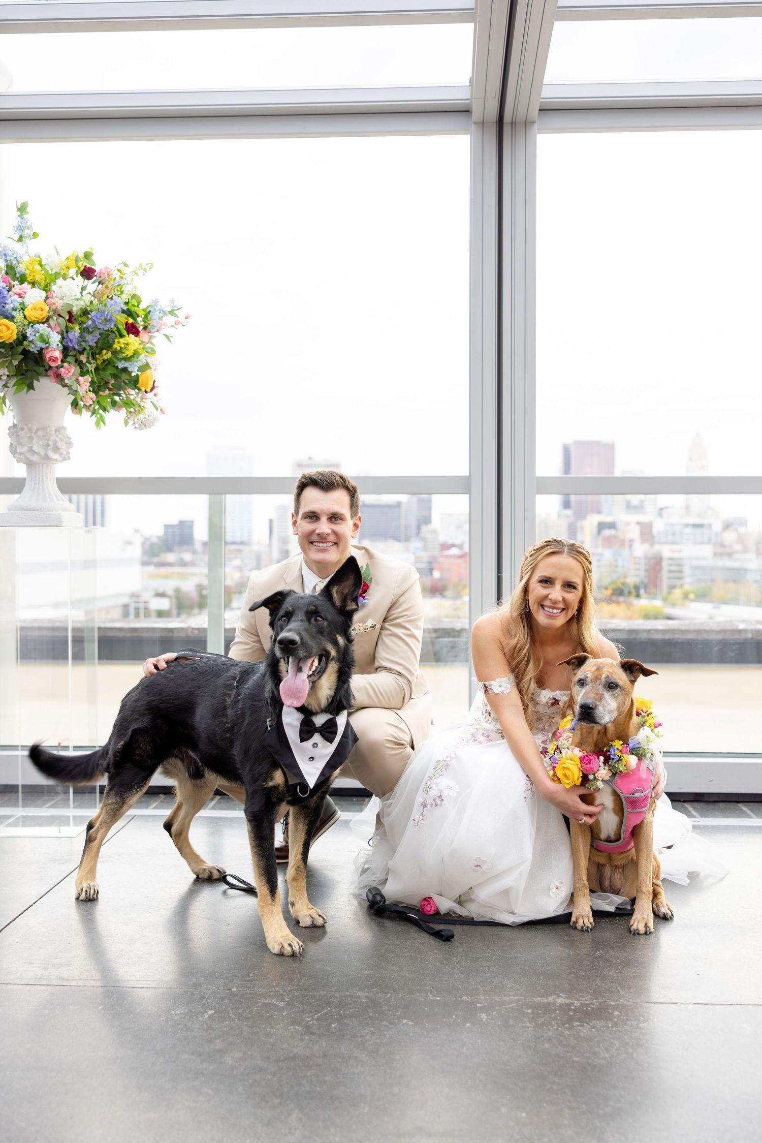 Timeless rooftop wedding at Revery in Columbus by Julia and Sean Photography, serving Dayton, Columbus & Cincinnati.