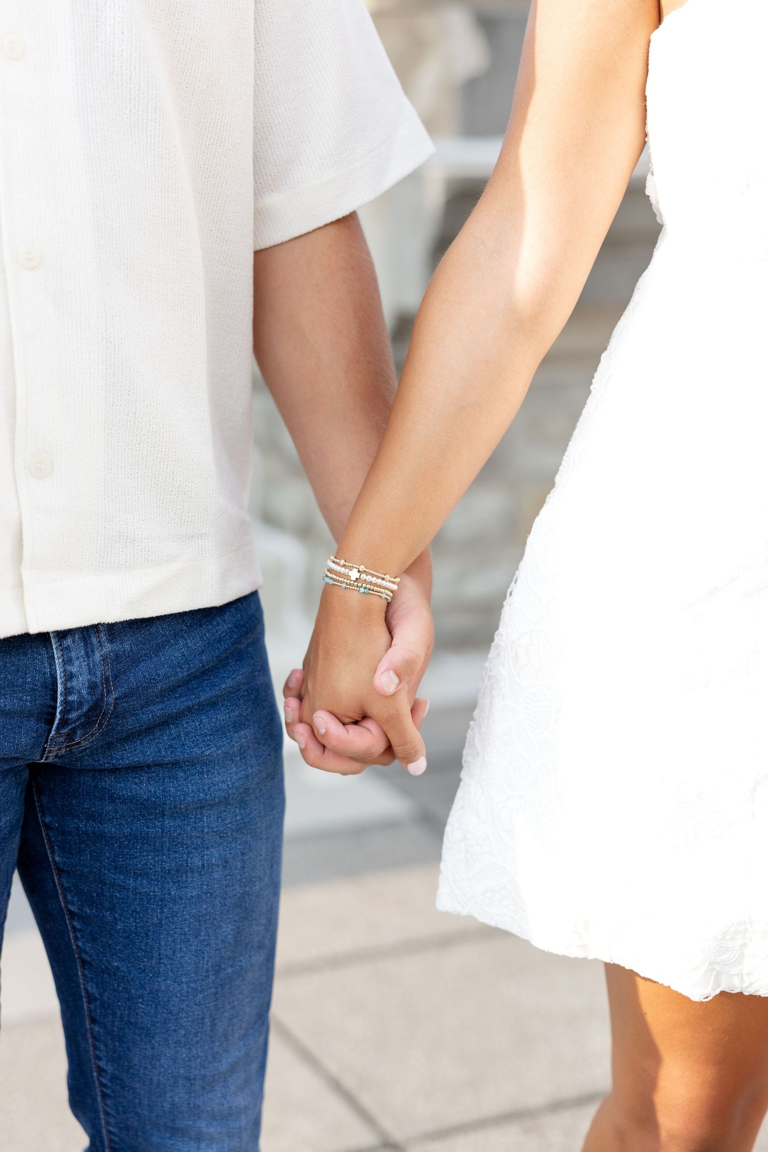 Romantic Ault Park engagement photos in Cincinnati, Ohio by Julia & Sean Photography, capturing a joyful couple during a golden hour engagem