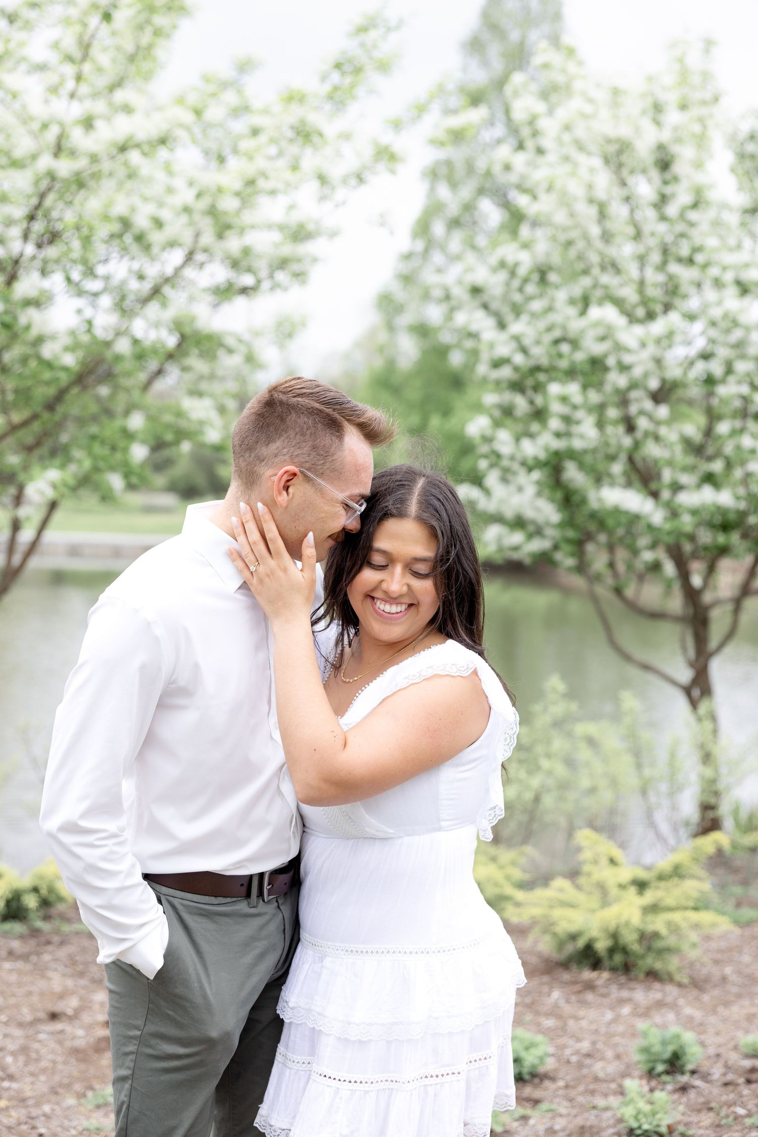 Dayton, Ohio engagement photos at Cox Arboretum