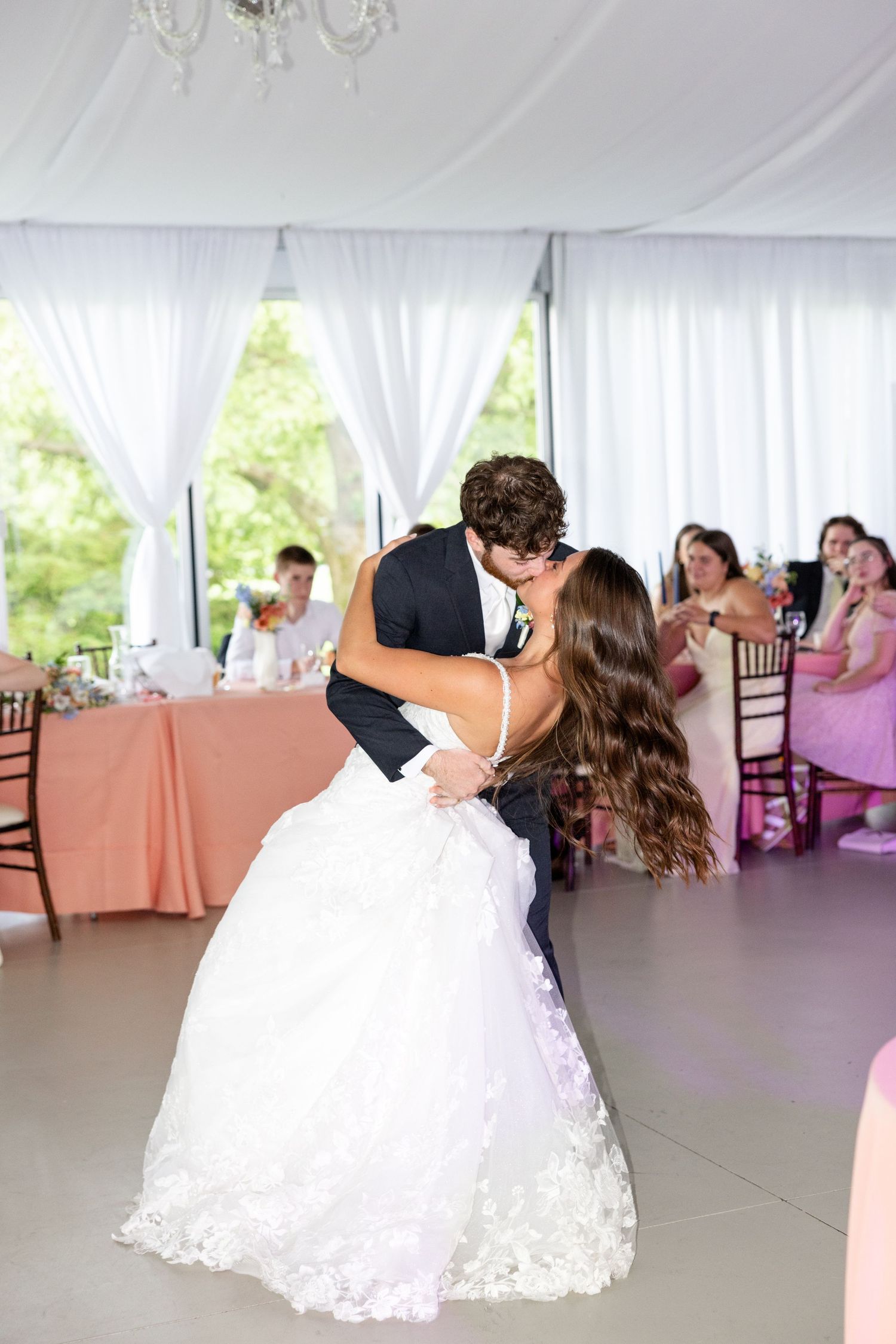 Elegant summer wedding at The Beverly Mansion in Marengo, Ohio captured by Dayton wedding photographers Julia & Sean Photography.
