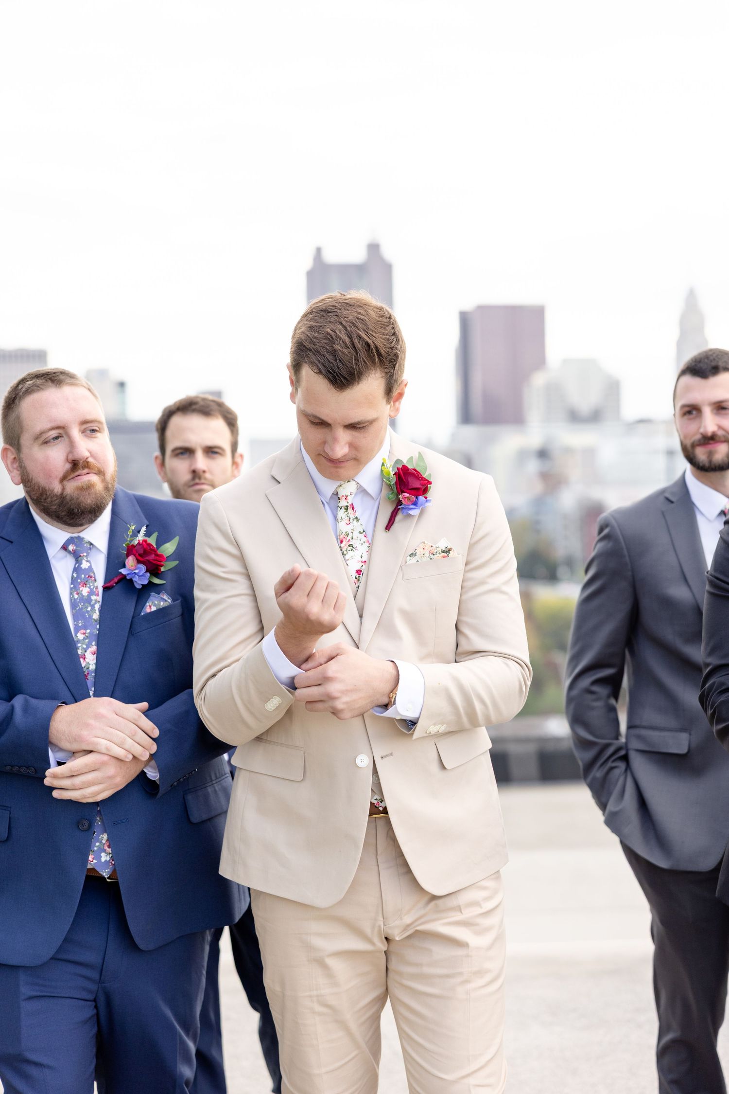 Timeless rooftop wedding at Revery in Columbus by Julia and Sean Photography, serving Dayton, Columbus & Cincinnati.