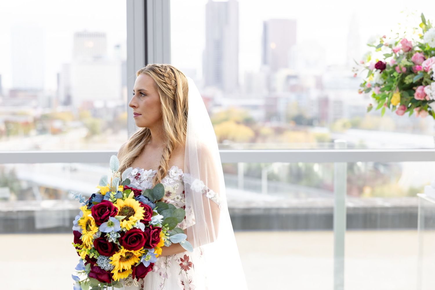 Timeless rooftop wedding at Revery in Columbus by Julia and Sean Photography, serving Dayton, Columbus & Cincinnati.