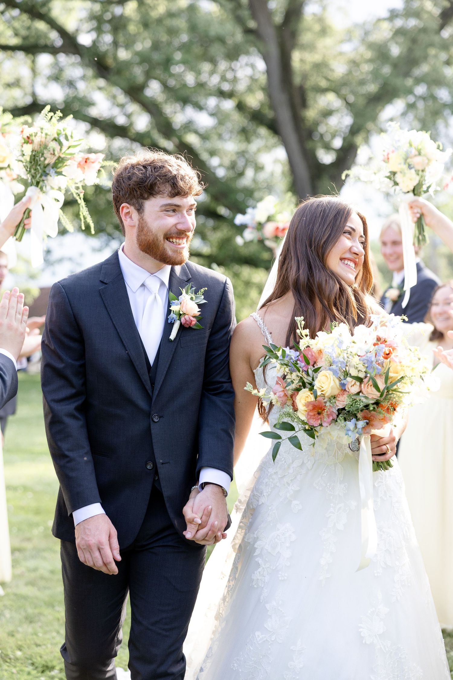 Elegant summer wedding at The Beverly Mansion in Marengo, Ohio captured by Dayton wedding photographers Julia & Sean Photography.